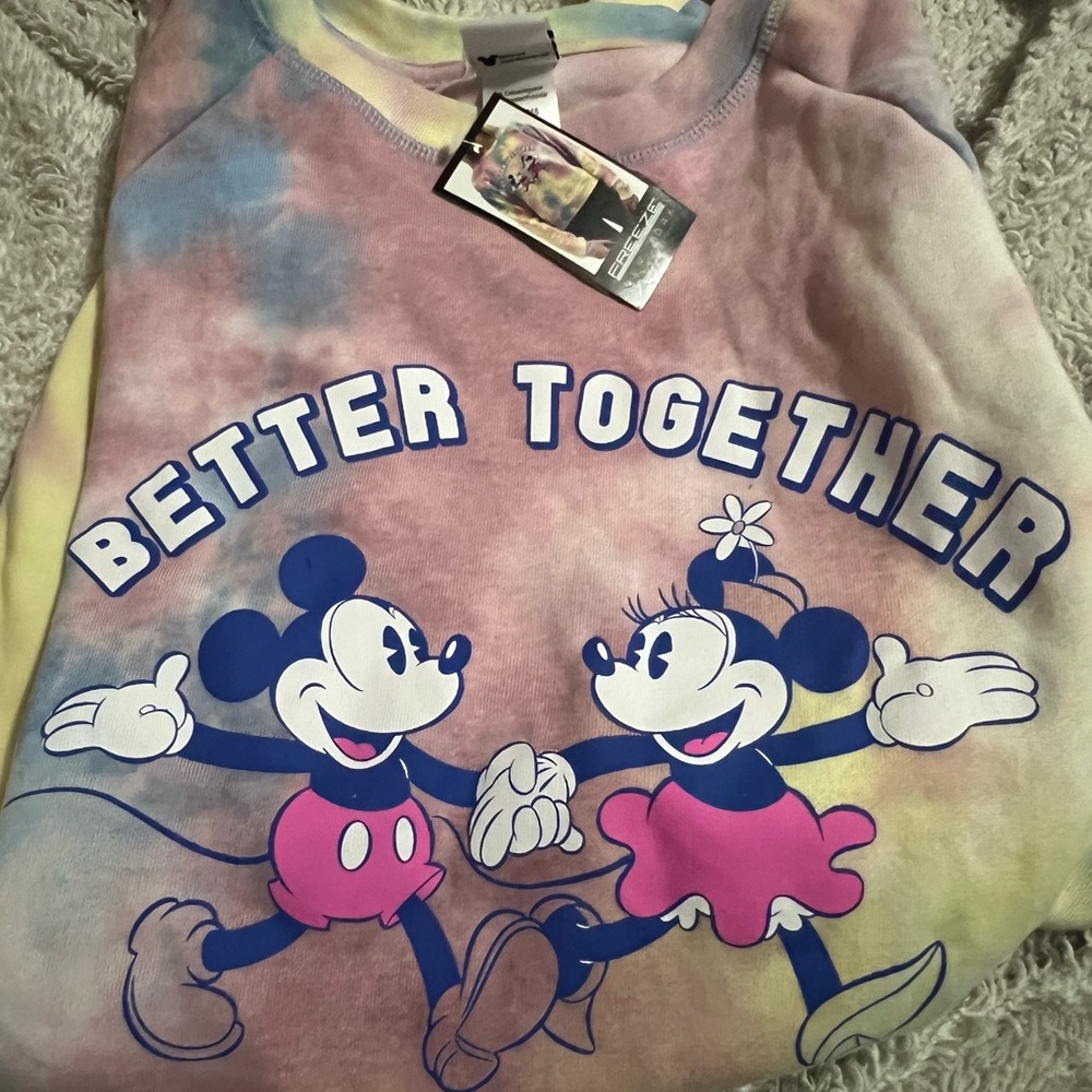 Disney Kids Tie-Dye Shirt - Pink, Blue, Yellow